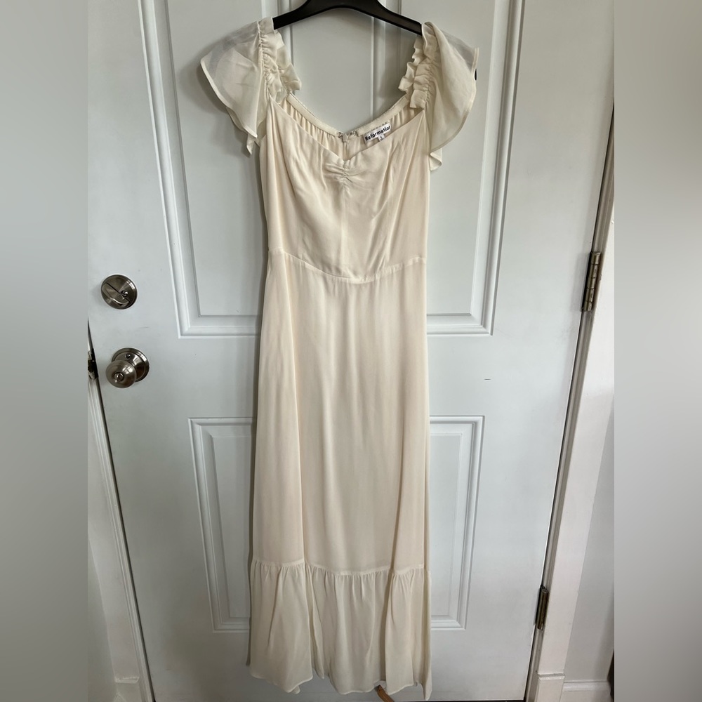 Reformation Butterfly Dress Ivory